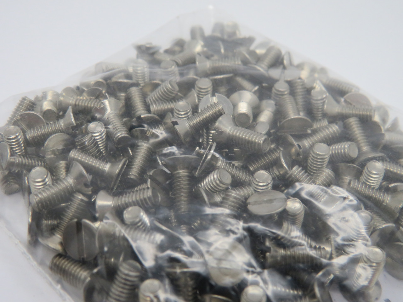 Generic Flat Head Slotted Screw M4 x 10mm Length *Shelf Wear* Lot of 162 NOP