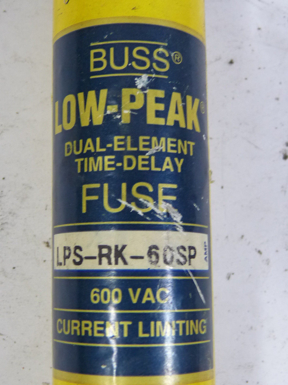 Bussman LPS-RK-60SP Dual Element Time Delay Fuse 60A 600V USED