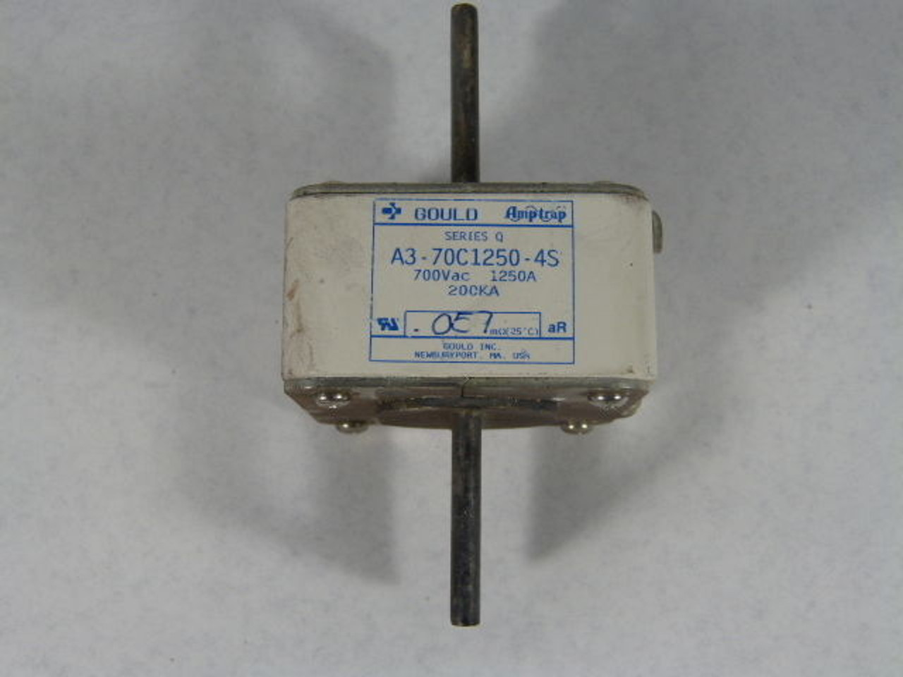 Gould A3-70C1250-4S Series Q Square Body Fuse 1250A 700V USED