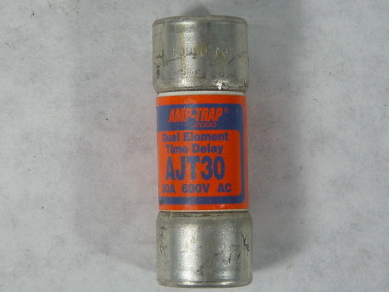 Amp-Trap AJT30 Dual Element Time Delay Fuse 30A 600V USED