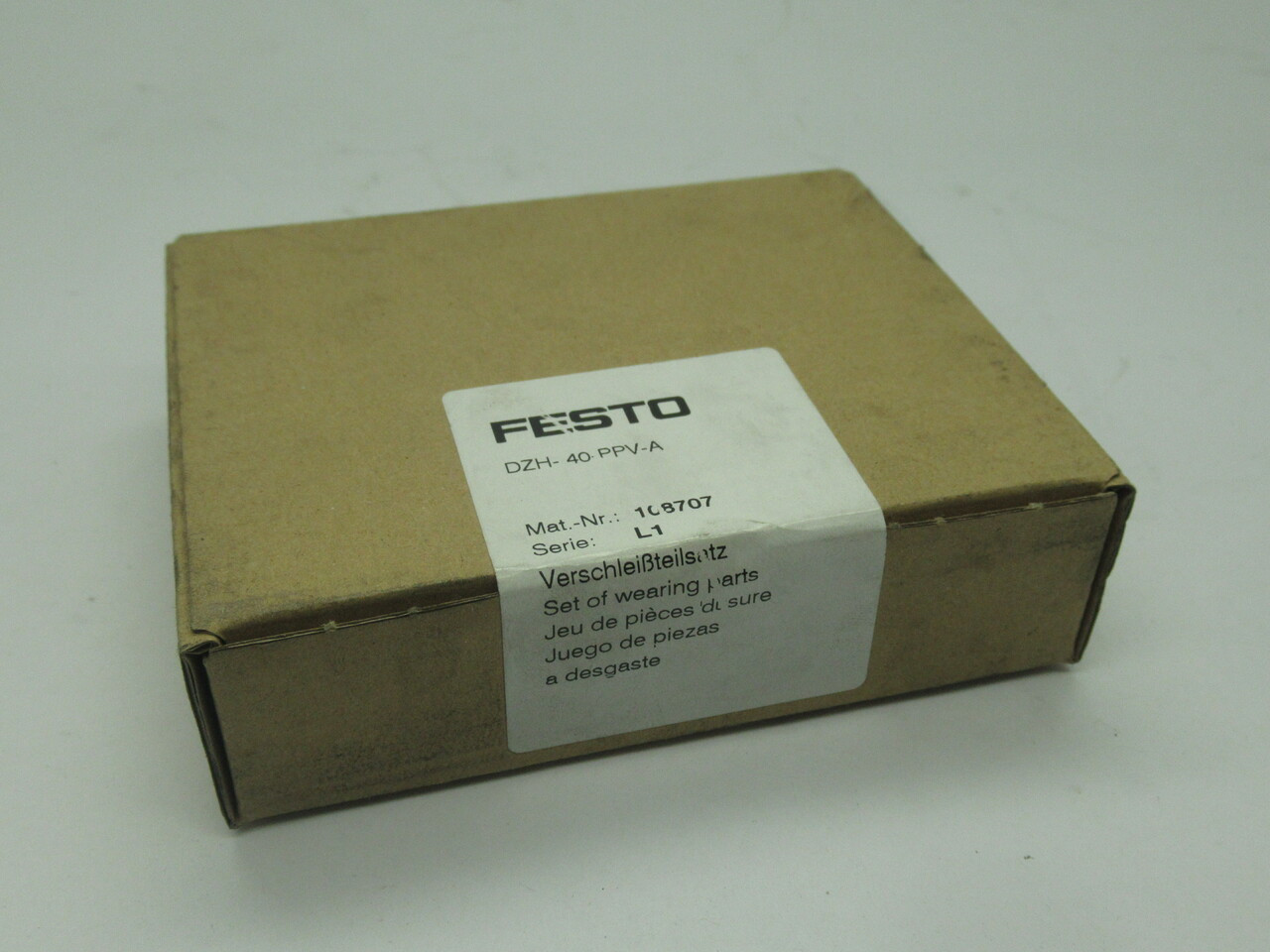Festo 108707 DZH-40-PPV-A Set Of Wearing Parts *Sealed* NEW
