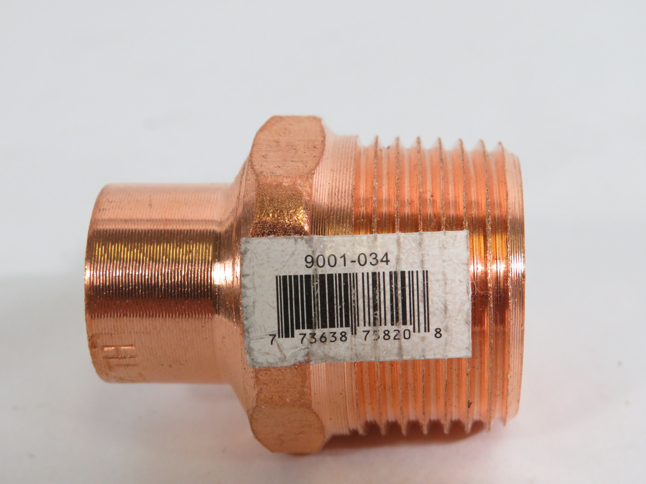 Aqua-Dynamic 9001-034 Pipe Fitting 1/2" x 3/4" CxM Male Copper NOP