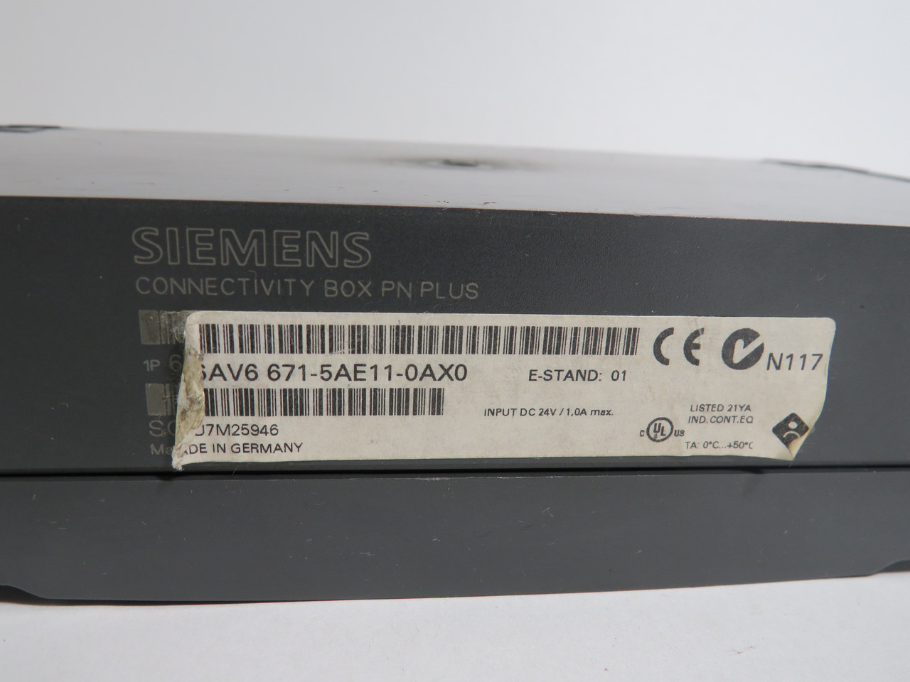 Siemens 6AV6671-5AE11-0AX0 Profinet Box COSMETIC DMG/MISSING HARDWARE USED