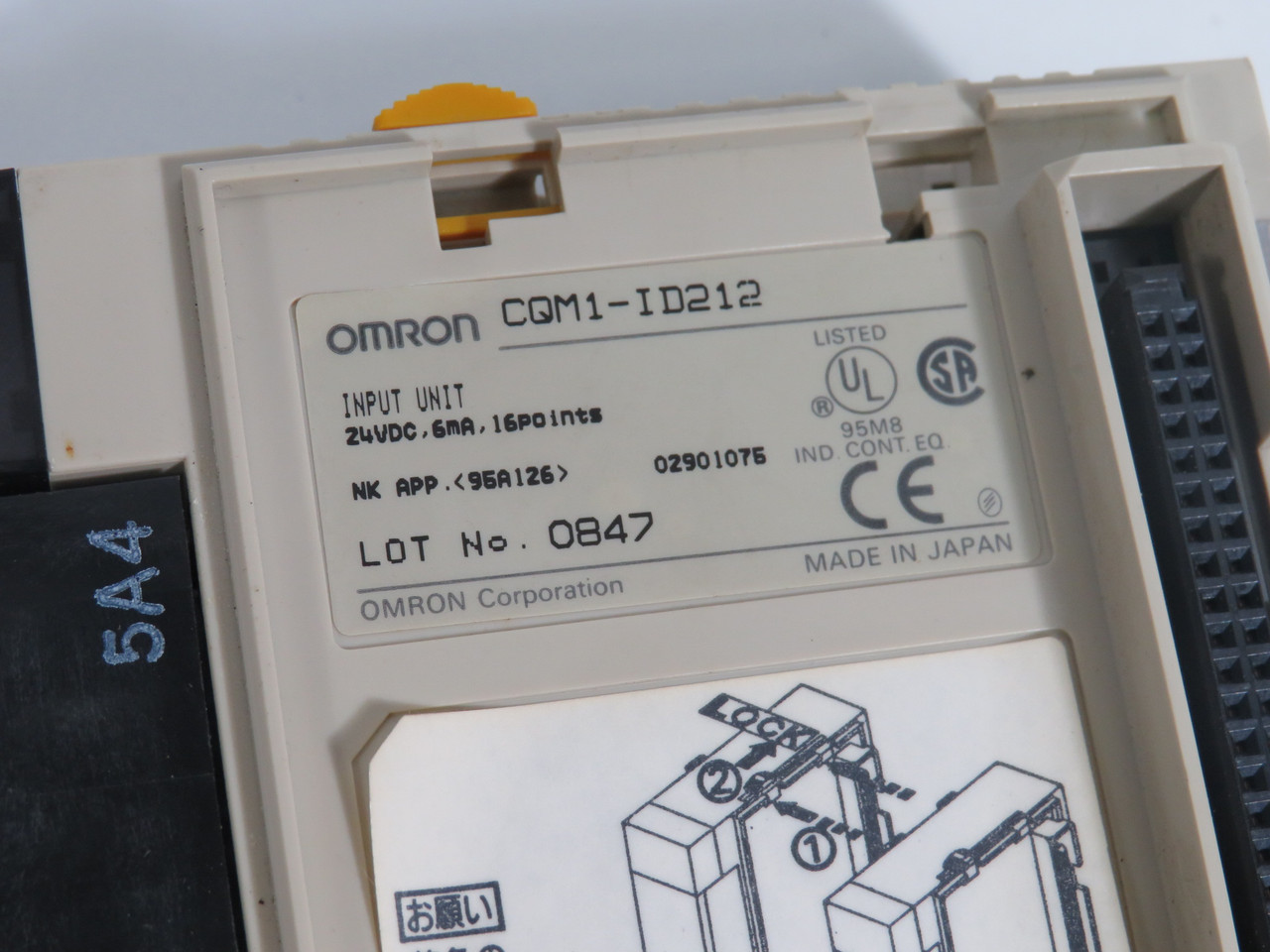 Omron CQM1-ID212 Input Unit 24VDC *Missing Door/Cosmetic Damage* USED