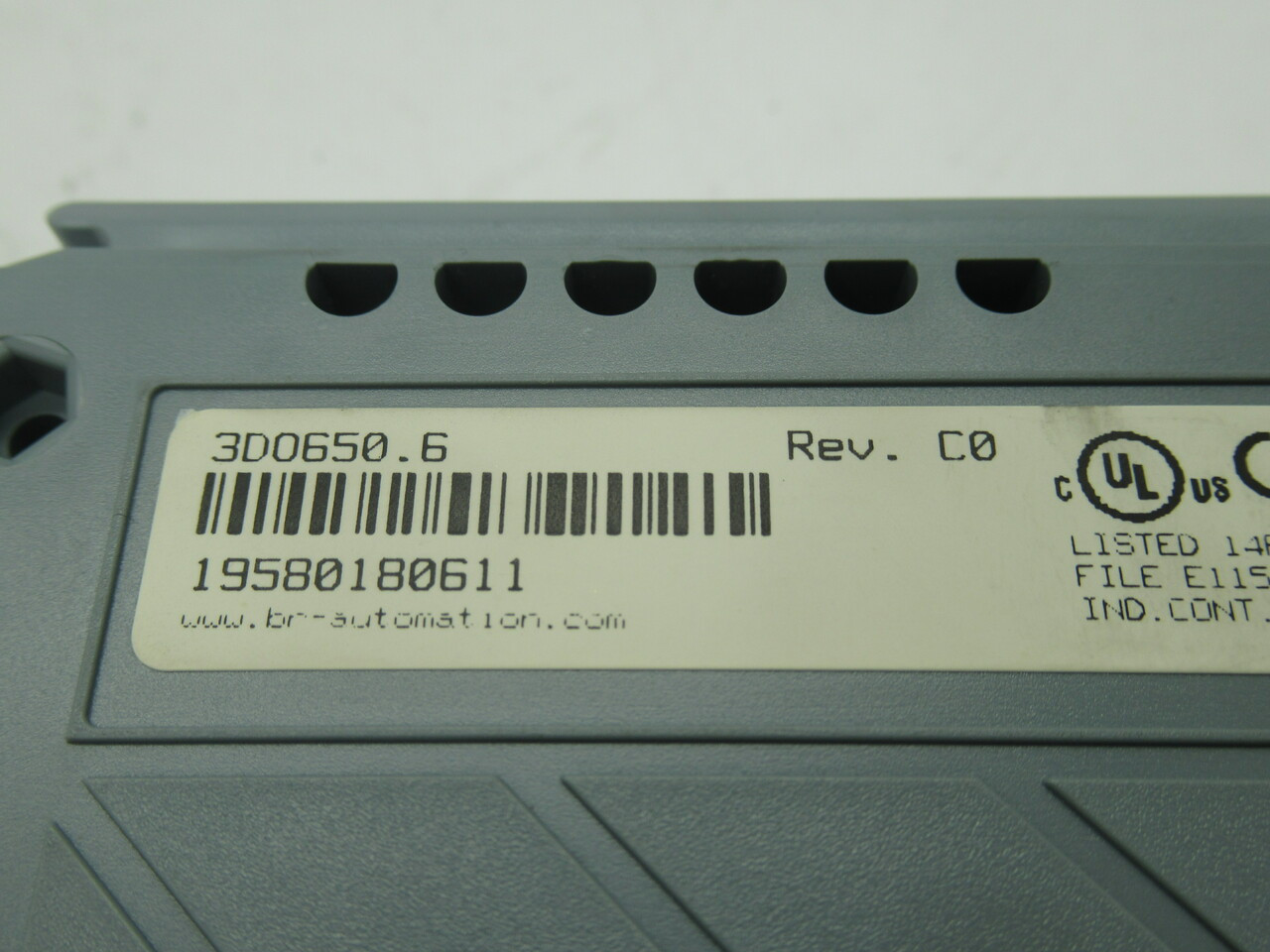 B&R Automation 3DO650.6 Digital Output Module Rev.C0 16 Output 120VAC 24VDC USED