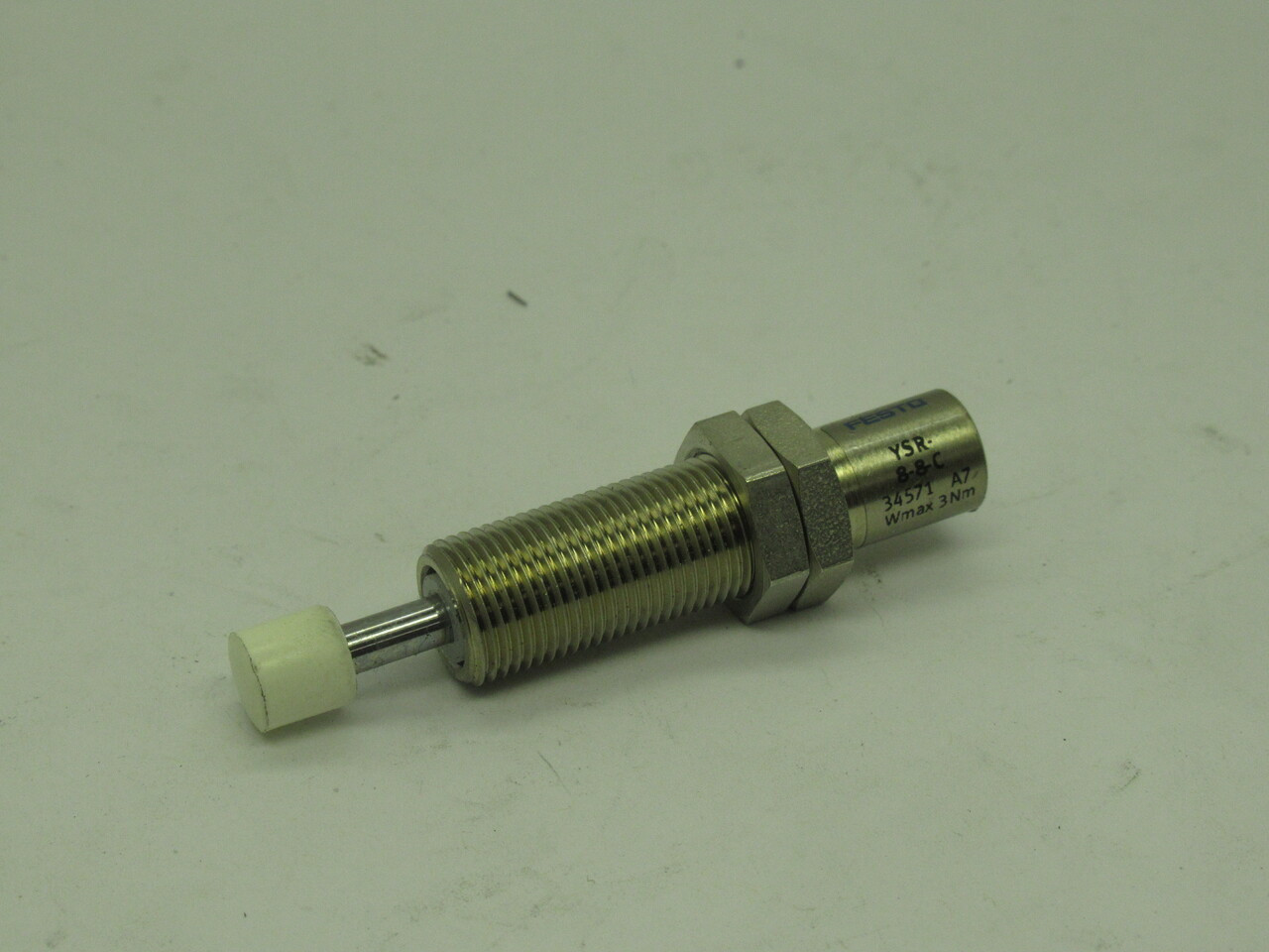 Festo 34571 YSR-8-8-C Pneumatic Shock Absorber 8mm Bore 8mm Stroke USED