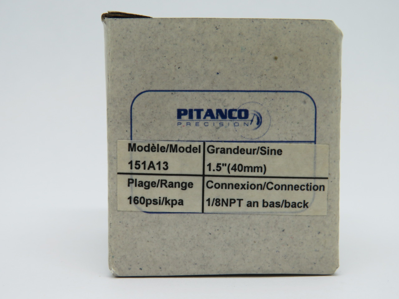 Pitanco 151A13 Pressure Gauge 0-160psi 1.5"(40mm) D 1/8"NPT *Open Box* NEW