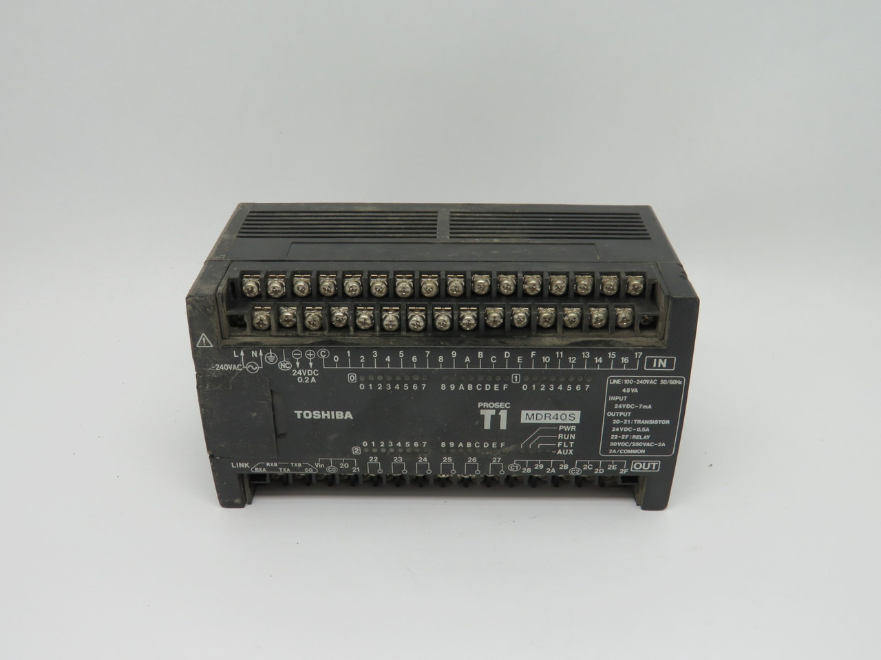 Toshiba TDR140S6S Programmable Controller 24VDC Input SHELF WEAR USED