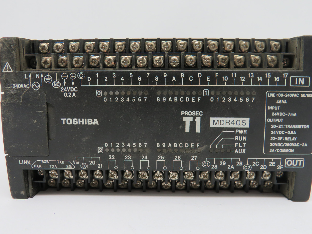 Toshiba TDR140S6S Programmable Controller 24VDC Input SHELF WEAR USED