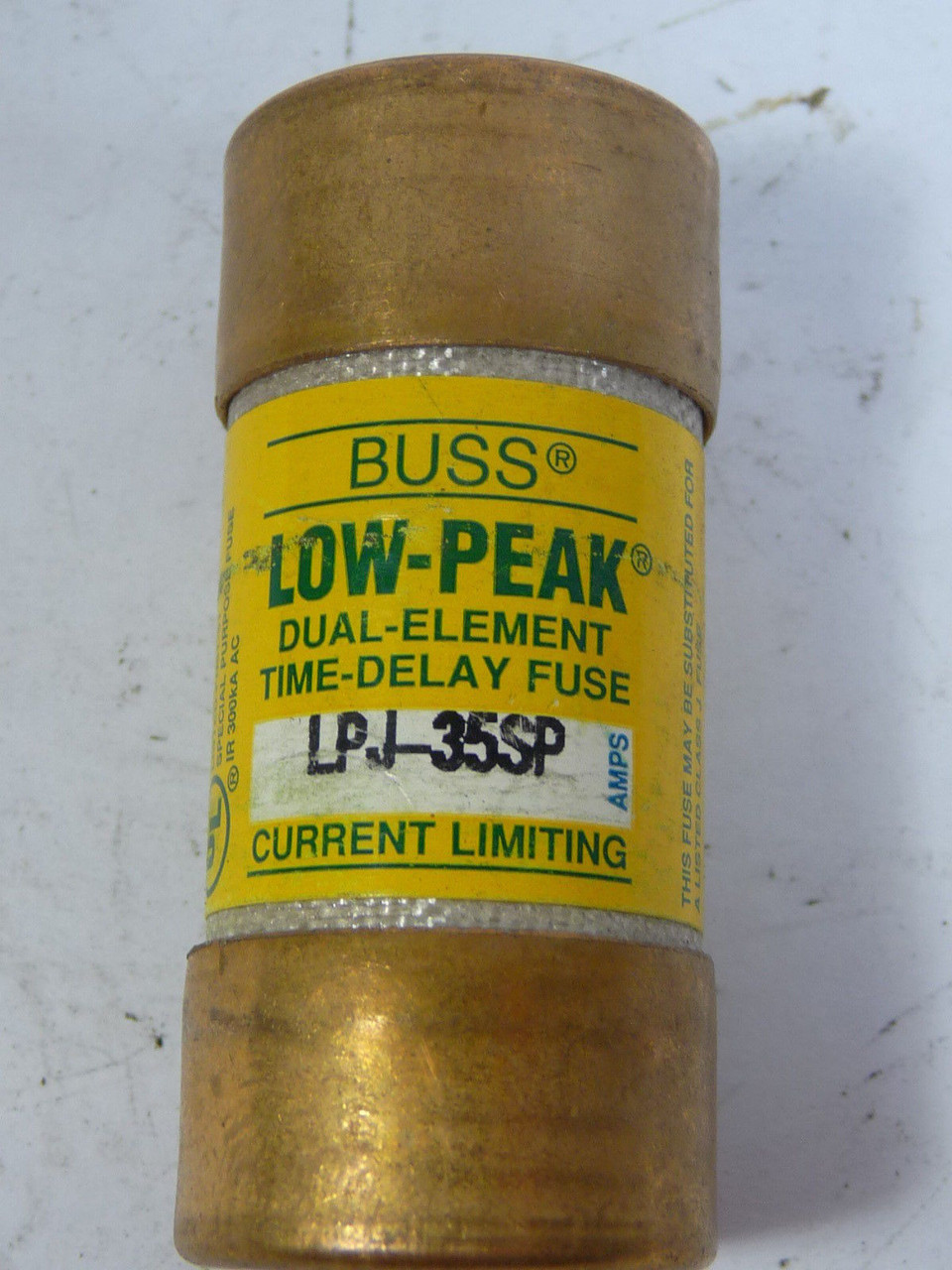 Low-Peak LPJ-35SP Dual Element Time Delay Fuse 35A 600V USED