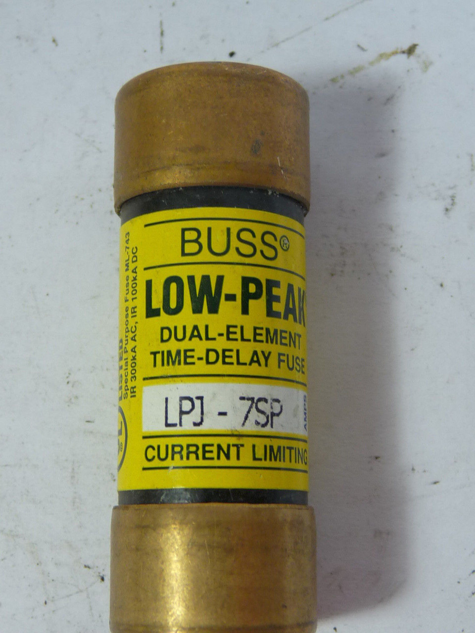 Low-Peak LPJ-7SP Dual Element Time Delay Fuse 7A 600V USED