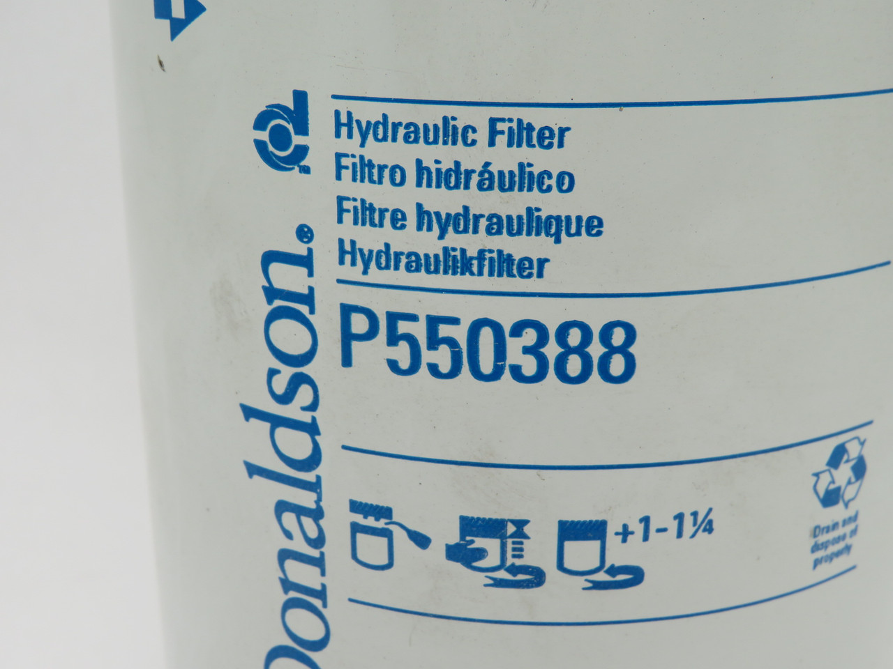 Donaldson P550388 Hydraulic Filter Spin-On 4.86"OD 7.19" L No Gasket NOP
