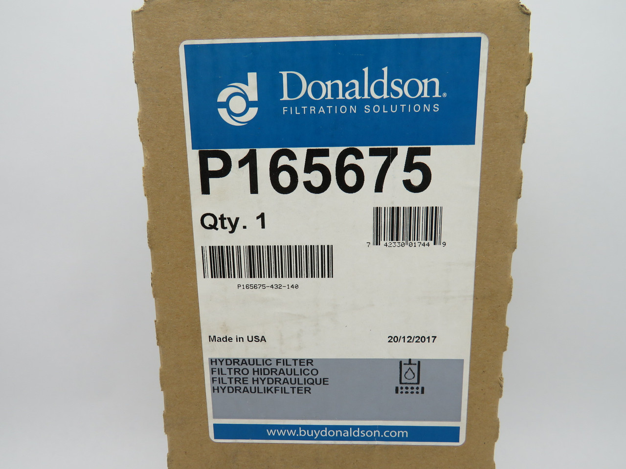 Donaldson P165675 Hydraulic Filter Spin-On Duramax 4.76"OD *Sealed Box* NEW
