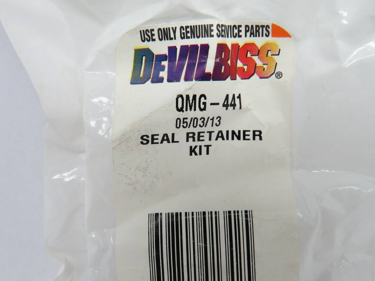 DeVilbiss QMG-441 Seal Retainer Kit *Sealed Bag* NWB