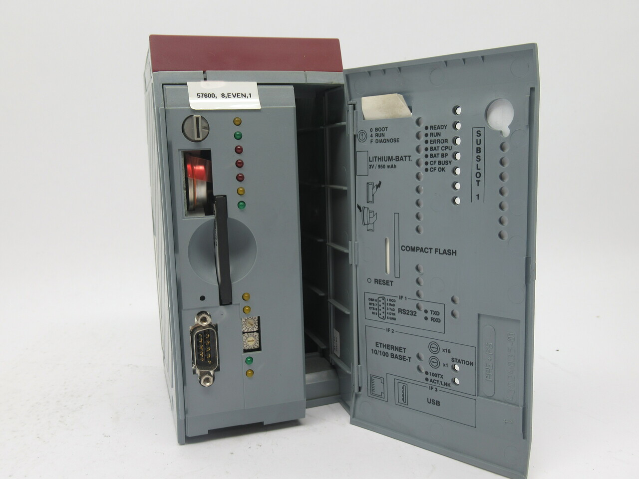 B&R Automation 3CP360.60-1 CPU Module Rev K0 24VDC/3.0W 5VDC/11.0W C/W Card USED