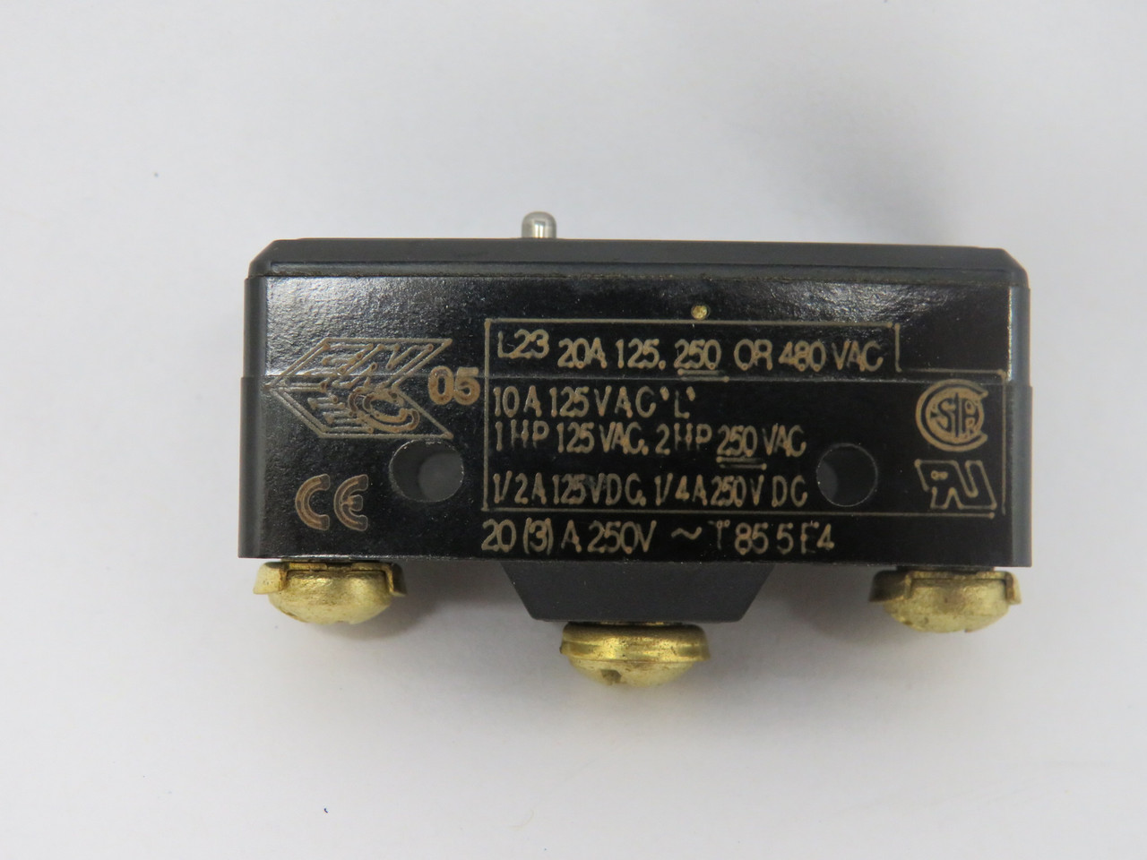 Microswitch BA-2R62-A4 Limit Switch 20A 125/250/480VAC 10A 125VAC 1HP 125AC USED
