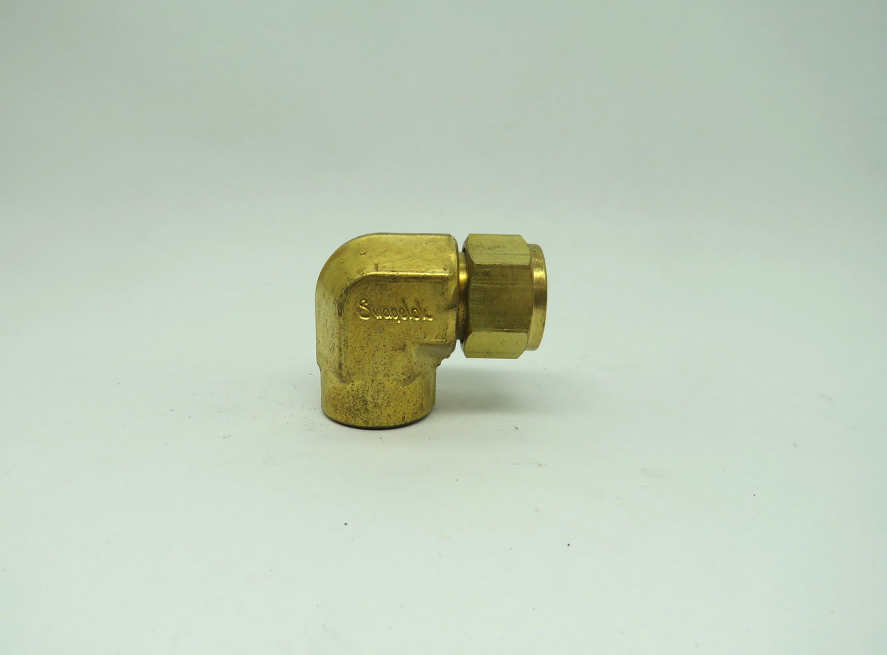 Swagelok B-600-8-6 Threaded 3/8"OD Fitted x 3/8" Female NPT Tube Fitting USED