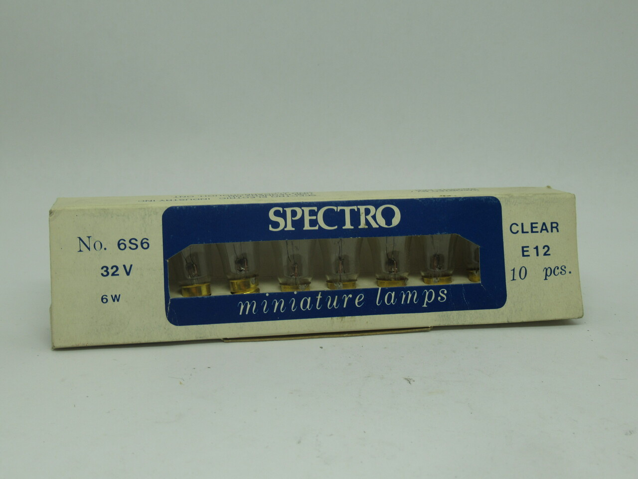 Spectro 6S6-32V-CAN Mini Bulb Candelabra Base 6W 32V Pack Of 10 USED