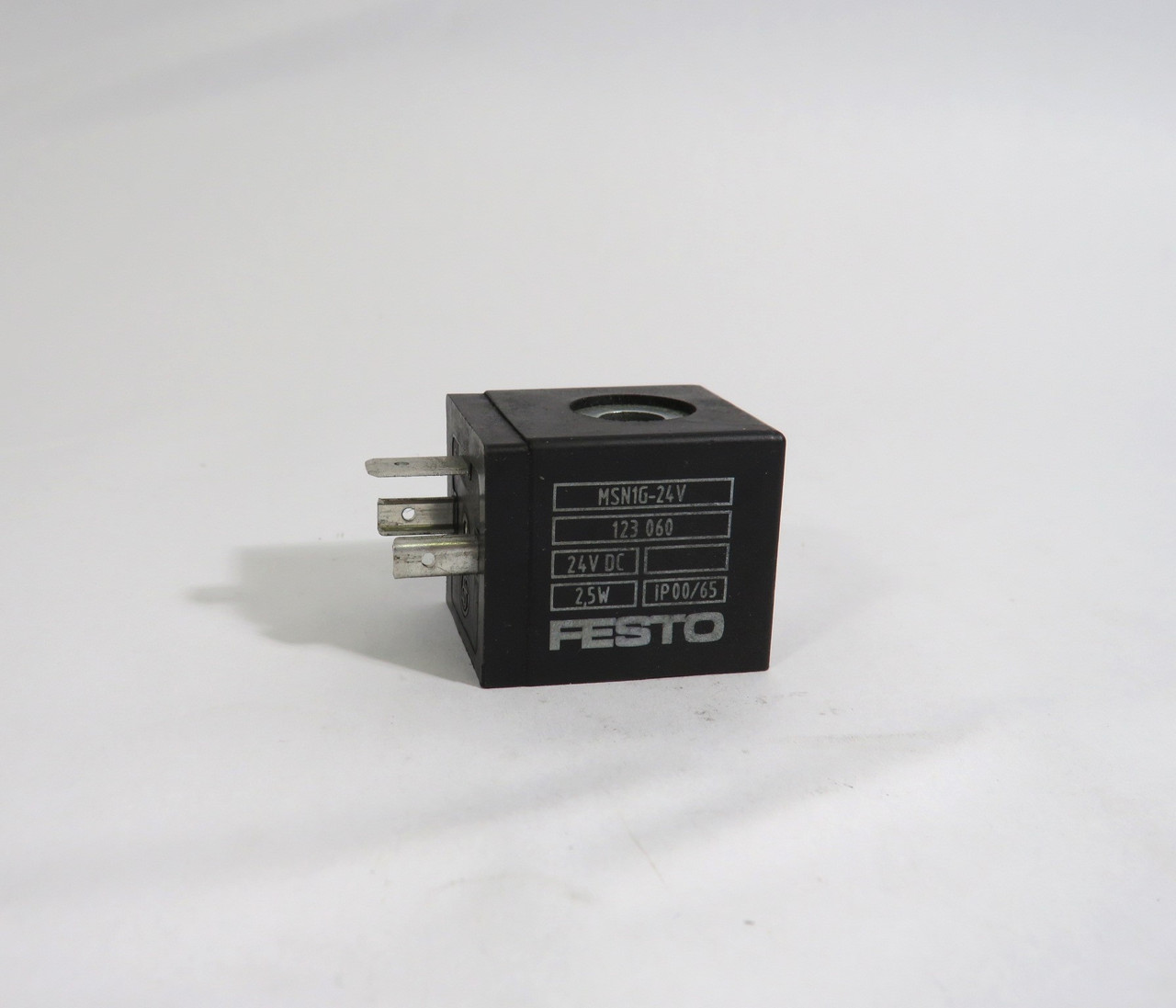 Festo 123060 MSN1G-24V Solenoid Coil 24VDC 2.5W USED