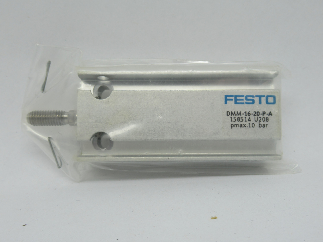 Festo 158514 DMM-16-20-P-A Compact Cylinder 16mm Bore 20mm Stroke 10bar Max NOP