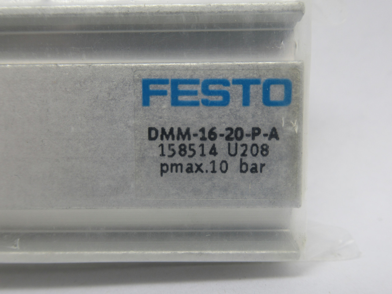 Festo 158514 DMM-16-20-P-A Compact Cylinder 16mm Bore 20mm Stroke 10bar Max NOP