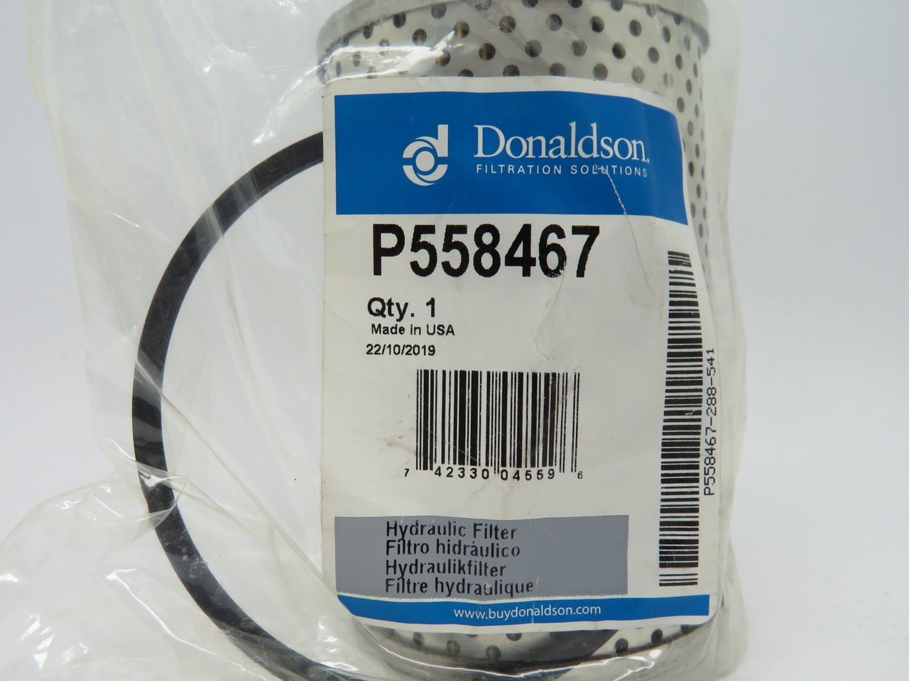 Donaldson P558467 Hydraulic Filter Cartridge 2.87"OD 0.47"ID COSMETIC DAMAGE NWB