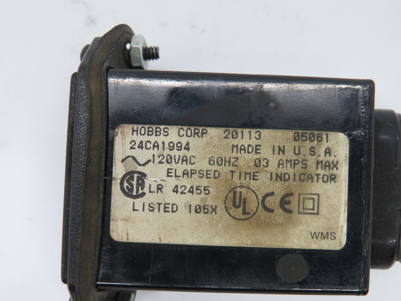 Gardner Denver 24CA1994 Hourmeter Elapsed Time Indicator 120VAC .03A 60HZ USED