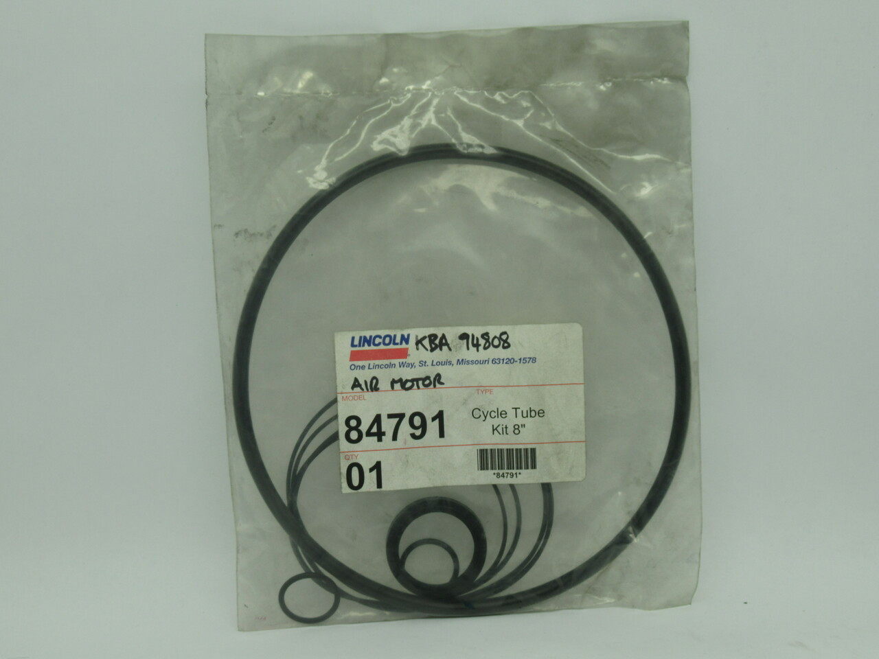 Lincoln 84791 Cycle Tube Kit 8" For Air Motor NWB