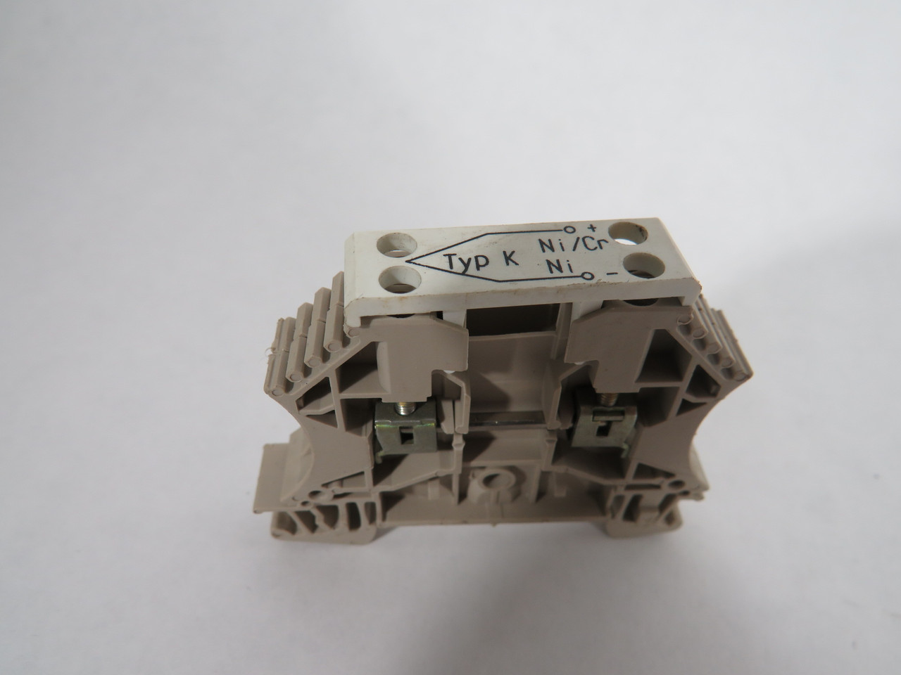 Weidmuller WDU-2.5/TC-TYPK Beige Thermocouple Terminal Block 50V 1A USED