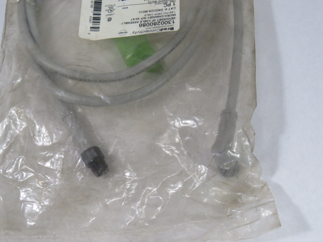 Molex DND32A-M015 Devicenet 5P Cable Assembly Micro-Change M/F 90/ST 1.5m L NWB