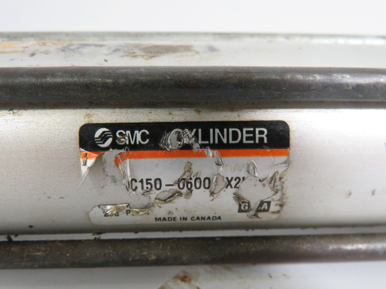 SMC NCA1C150-0600-X2US Pneumatic Cylinder 1.5" Bore 6" Stroke *DMG Label* USED