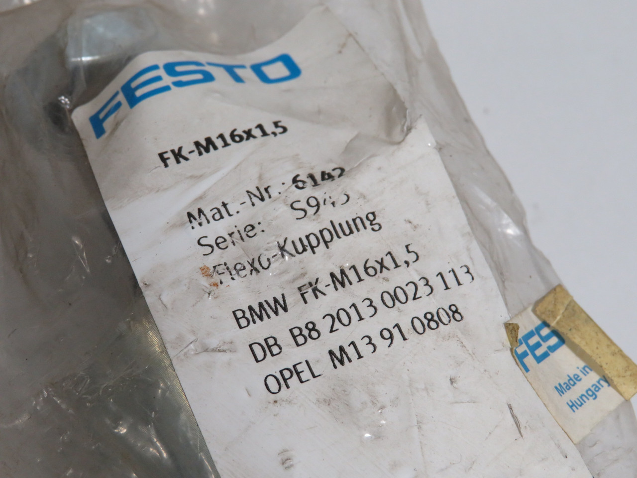 Festo 6142 FK-M16X1,5 Self-Aligning Rod Coupler NWB