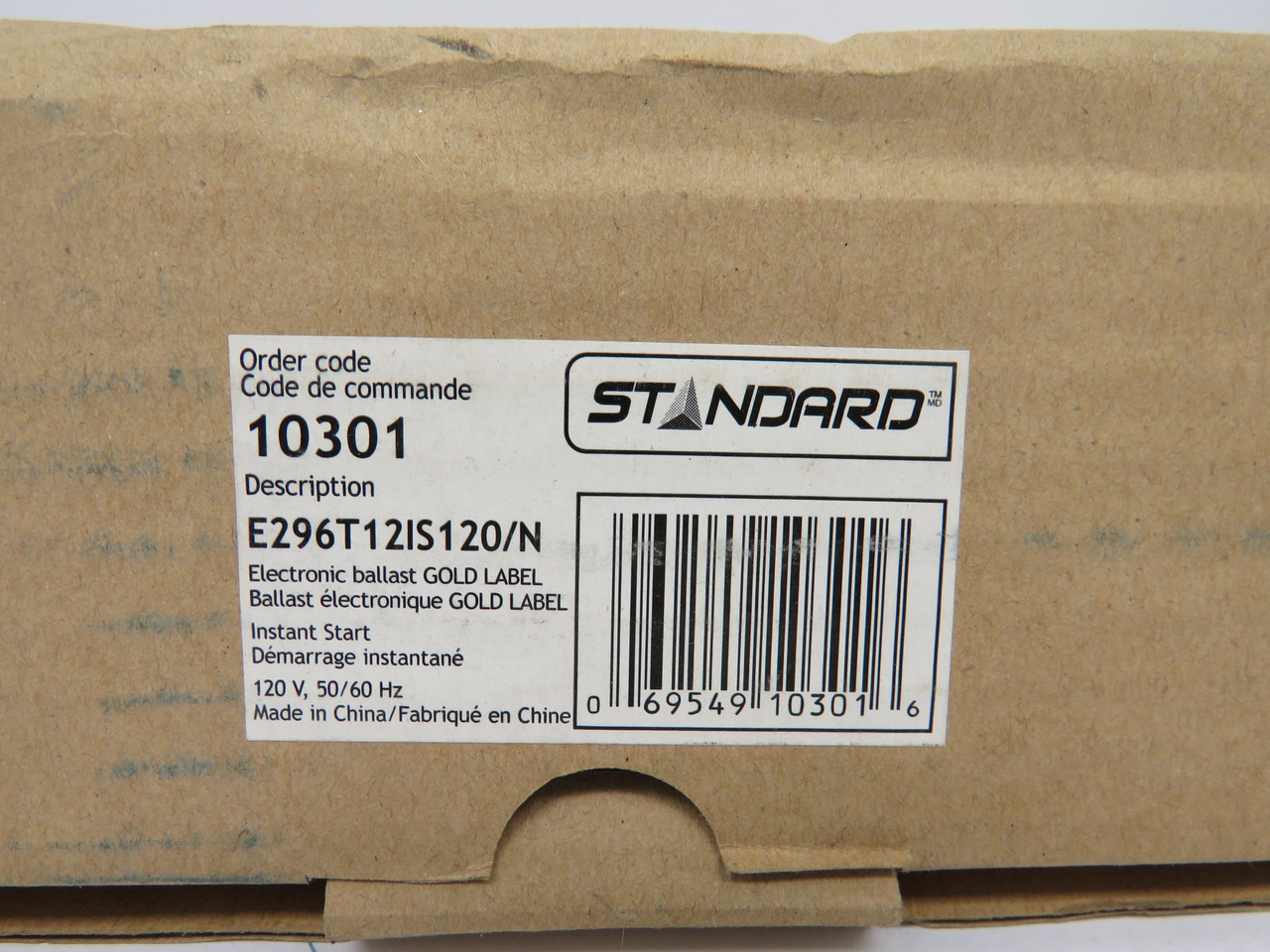 Standard E296T12IS120/N Electronic Ballast 120V 1.12A 50/60Hz *Damaged Box* NEW