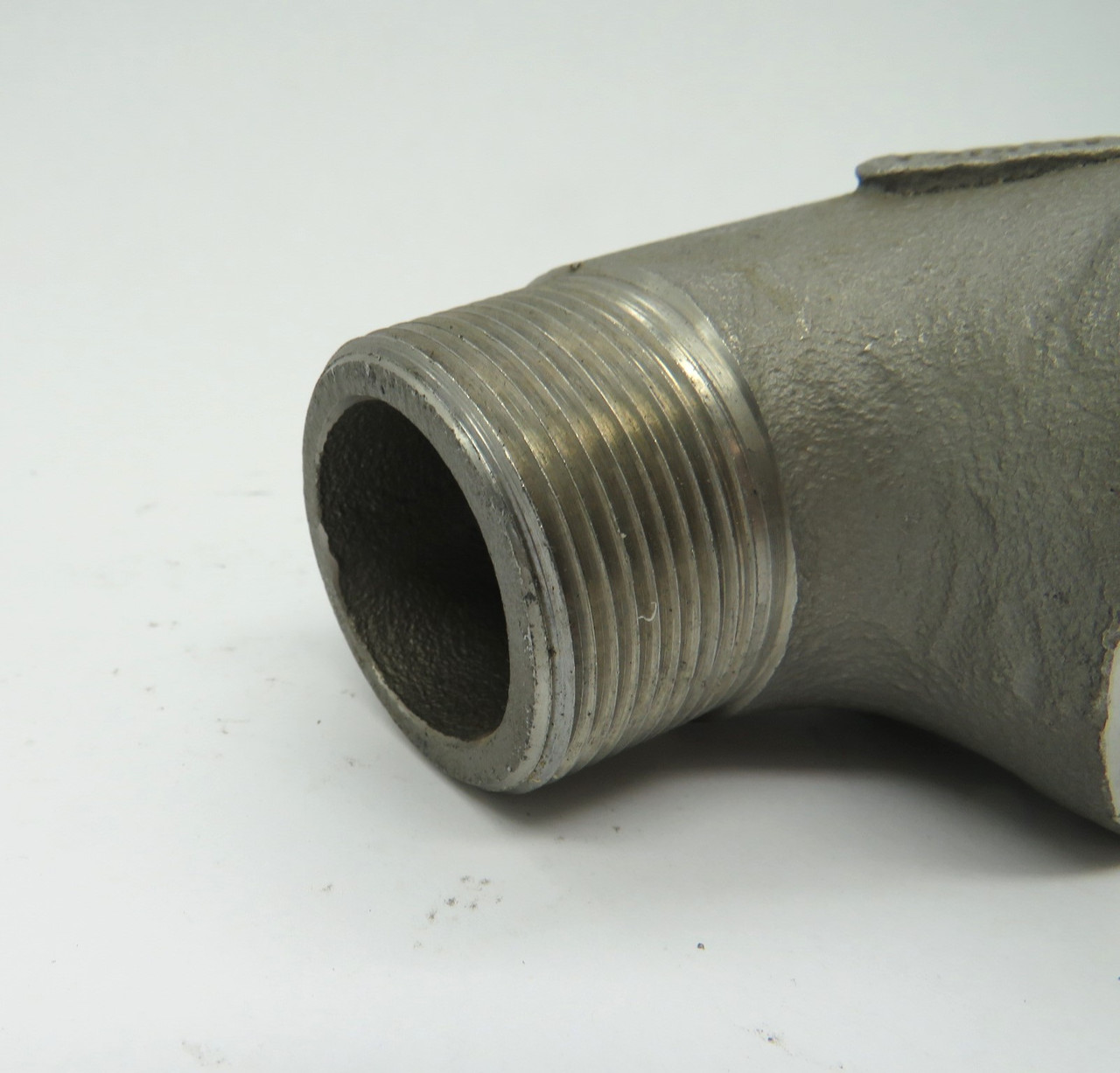 Ladish 1-1/2 Threaded 1-1/2" Street Elbow Female x Male Stainless Steel USED
