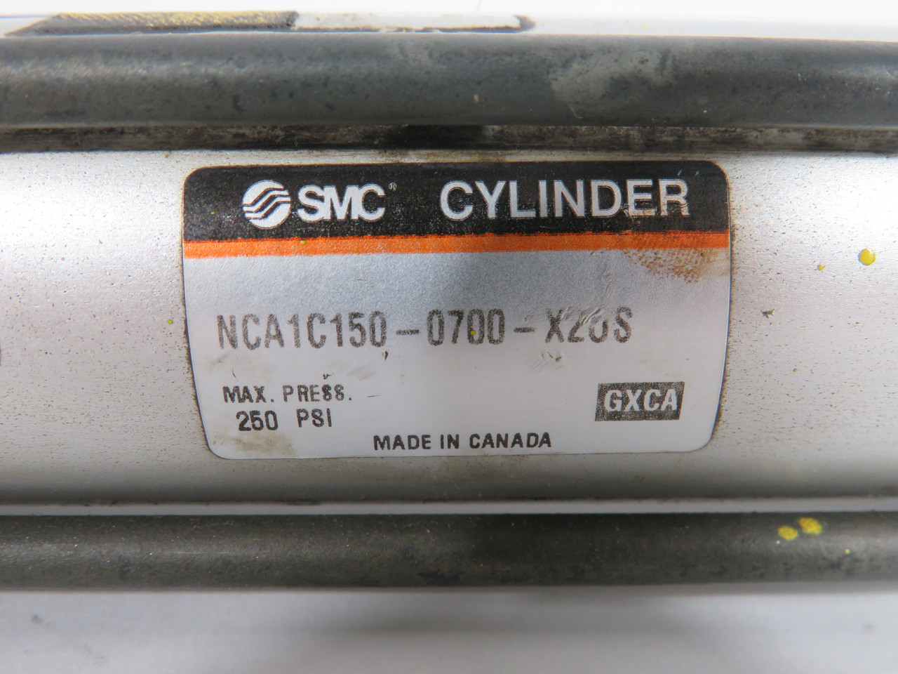 SMC NCA1C150-0700-X2US Pneumatic Cylinder 1.5" Bore 7" Stroke *COS DMG* USED