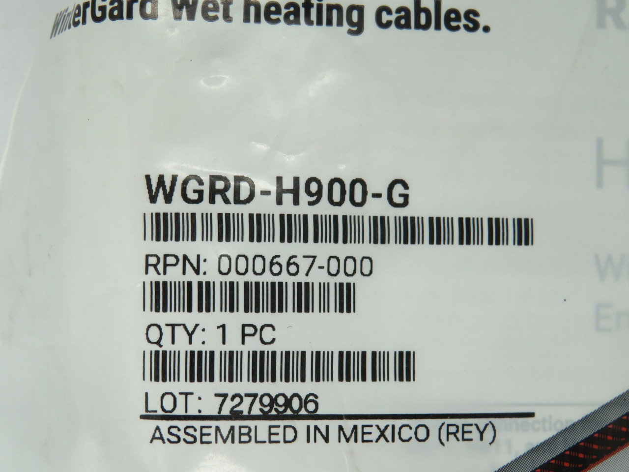 NVent Raychem WGRD-H900-G Power Connection Kit H900 Series *Sealed Bag* NWB