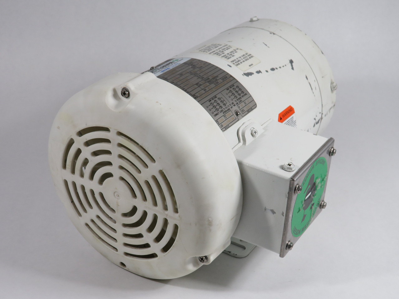 Leeson 1-1/2HP 1.12kW 1750RPM 208-230/460V 56C TEFC 3Ph 60Hz *NO KEY* USED