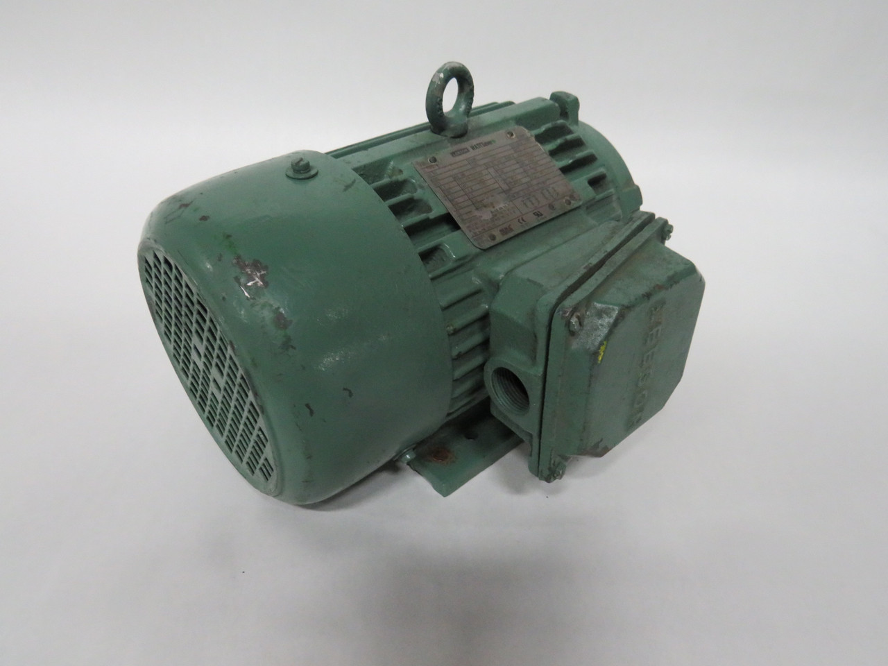 Leeson 2HP 3485RPM 208-230/460V 145T TEFC 3Ph SHELF WEAR USED
