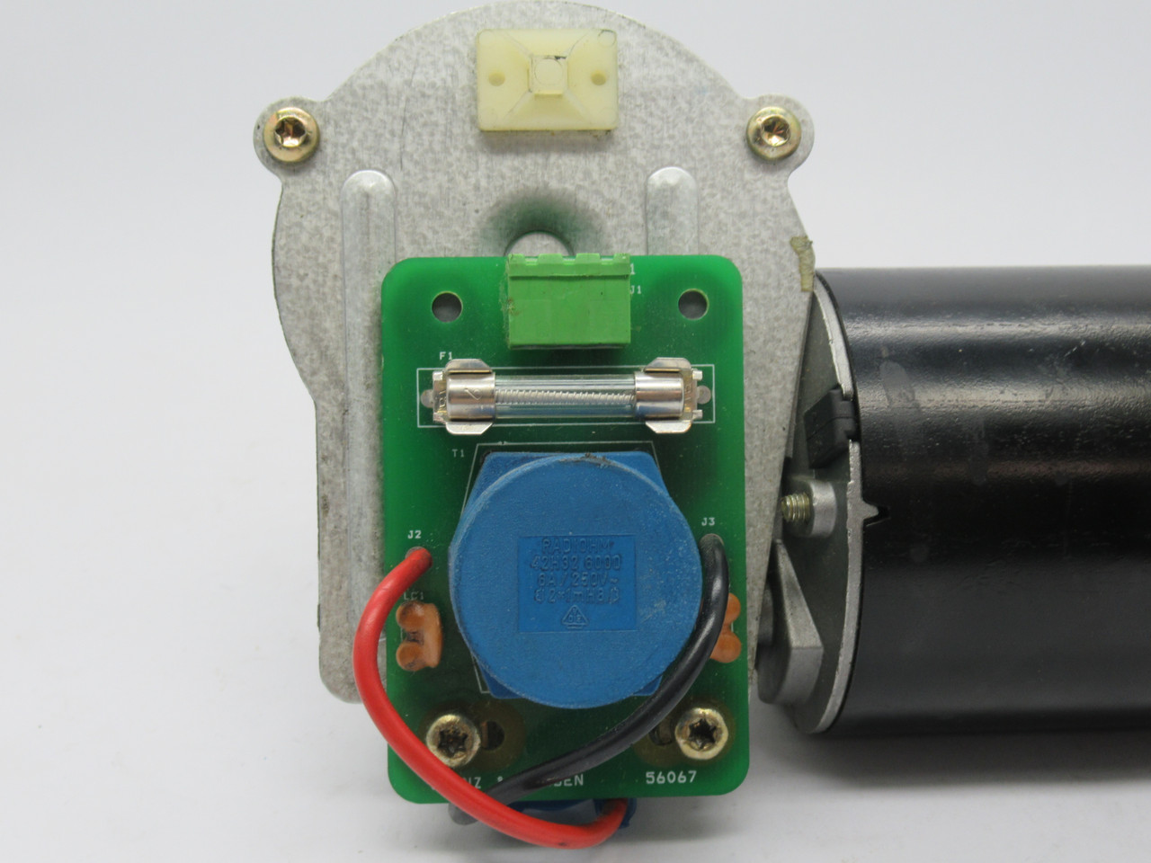 Glunz & Jensen 10004316 Gear Motor w/ Encoder 24VDC *Extended Shaft* USED