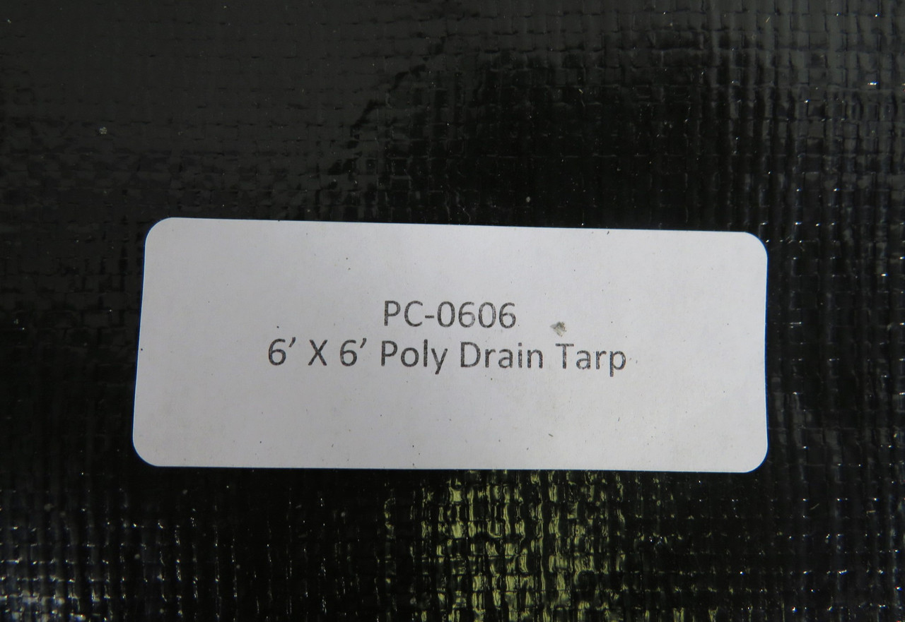 Generic PC-0606 6X6 Light Duty Poly Drain Tarp *Shelf Wear* NOP