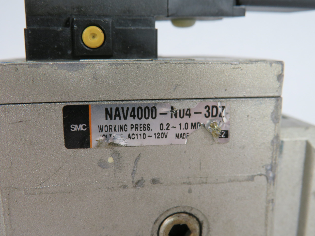 SMC NAV4000-N04-3DZ Soft Start Valve 88-132AC@50Hz 94-138AC@60HZ SHELF WEAR USED