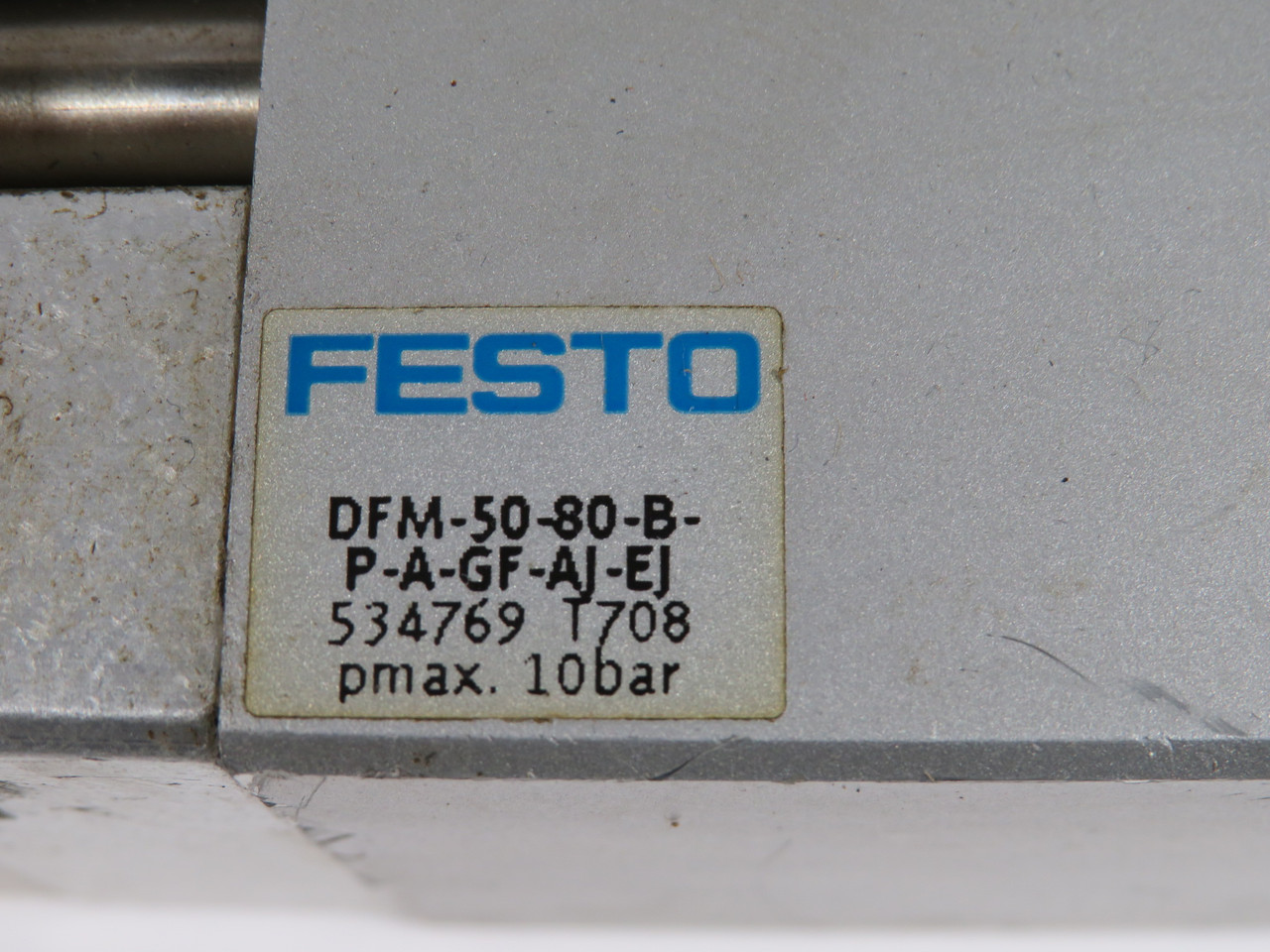 Festo 534769 DFM-50-80-B-P-A-GF-AJ-EJ Guided Drive 50mmB 80mmS *COS DMG* USED