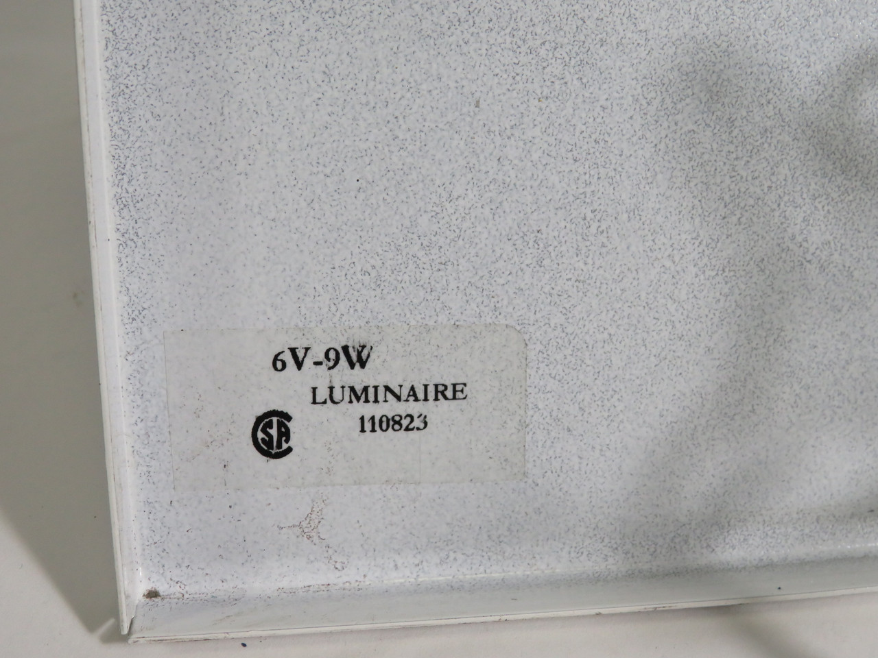 Luminaire 110823 Double Safety Light Assembly 6V 9W USED