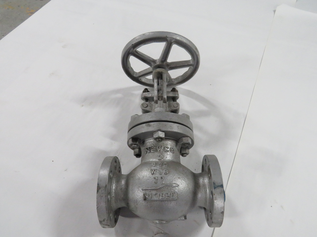 Newco 02-23F-CB2 Steel Globe Valve 2" Port Raised Face Flange USED