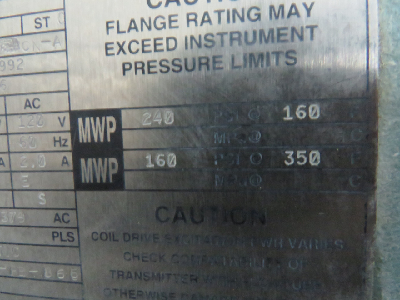 Foxboro 2806-SABA-THA-G Magnetic Flowtube Size 6" 120VAC 60Hz 2A USED