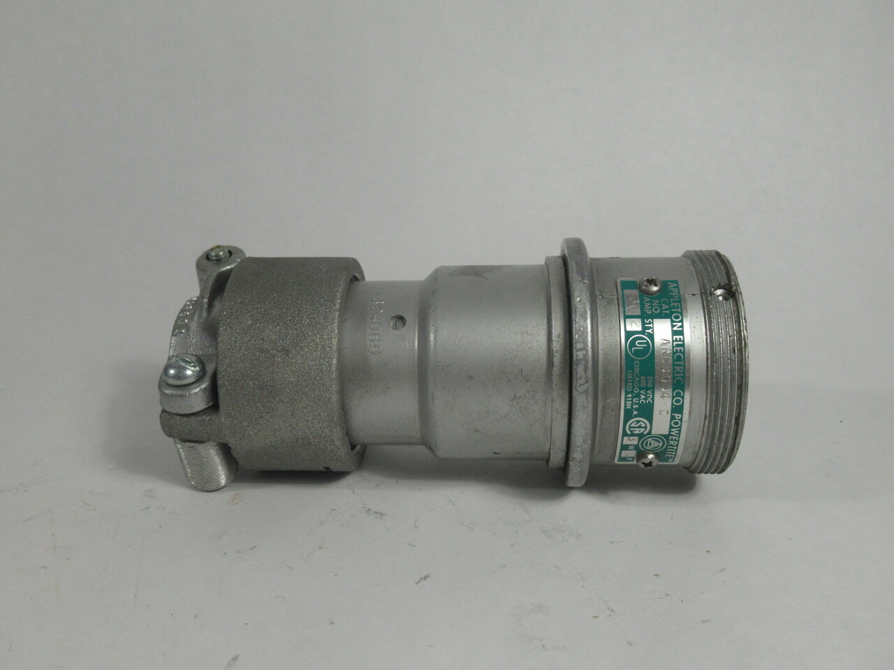 Appleton Electric ARC3034-C Powertite Connector 30A 250VDC 600VAC 4P 3W USED