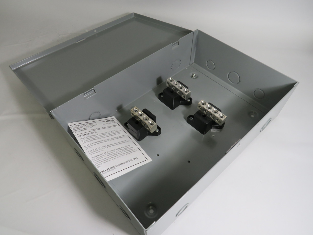 Hammond CSB103 Steel Splitter Box Enclosure 125Amp 600V 3PH 3 Wire 15x10x4 NEW