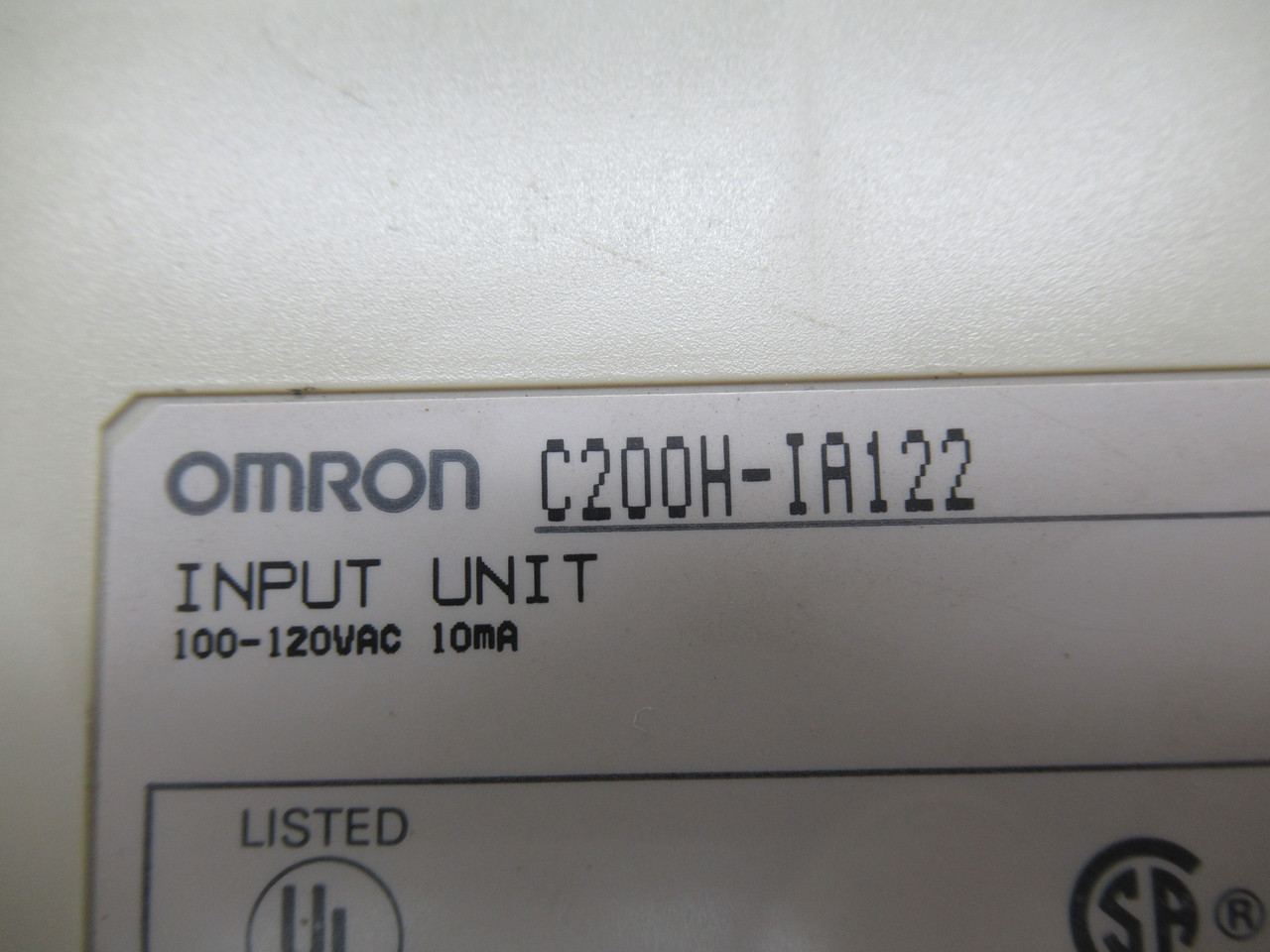 OMRON C200H-IA122 Input Unit 100-120VAC 10mA USED