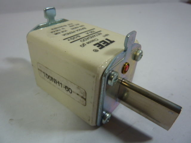 Tee 100NH1-60 Fuse 100A 600V Class GG USED