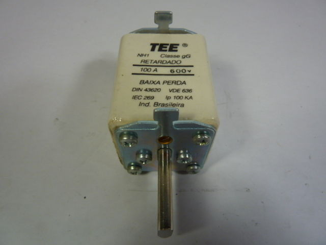 Tee 100NH1-60 Fuse 100A 600V Class GG USED